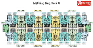 Mặt bằng tần Block B Căn hộ Conic Boulevard